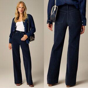 J CREW Wide-leg corduroy trouser in blue 29T